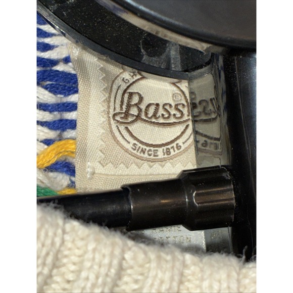 GH Bass Sweater Vintage Large Cotton/ramie Mix Snowflake Design - Picture 8 of 14